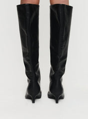 Flaura Knee High Boots Black