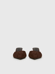 Admiration Pointed Toe Faux Suede Heels Brown