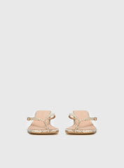 Veyla Square Toe Thong Heels Snake