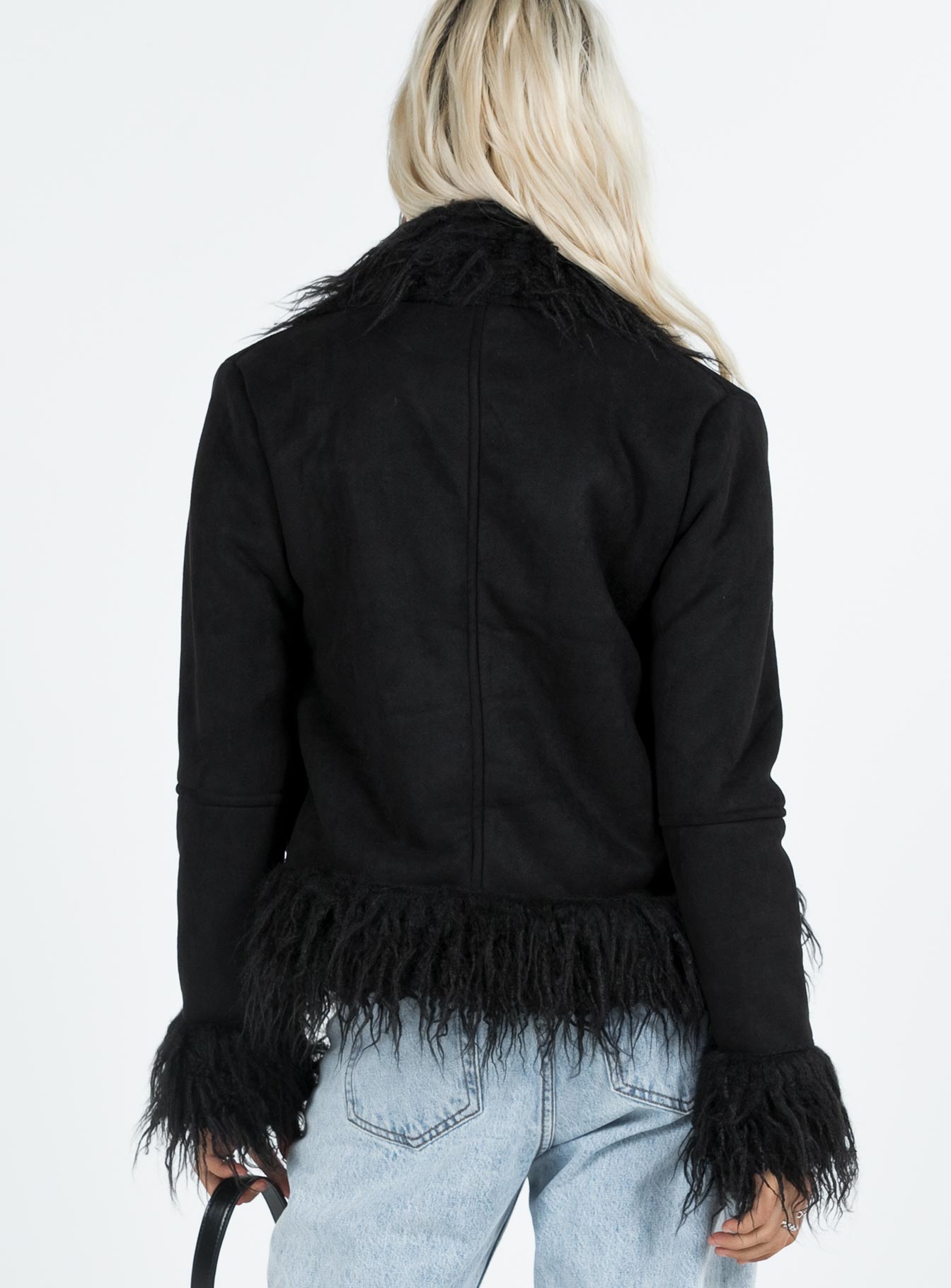 Lowden Faux Fur Jacket Black