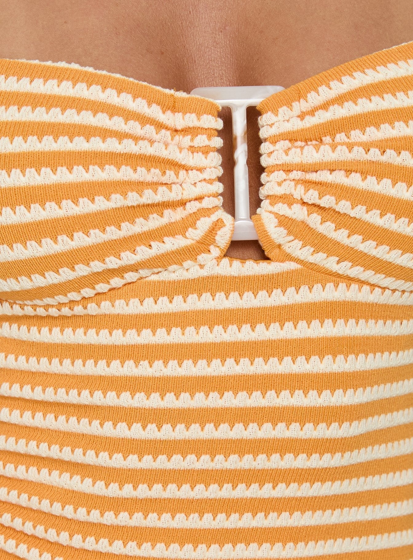Dreaming Of Me Top Orange Stripe