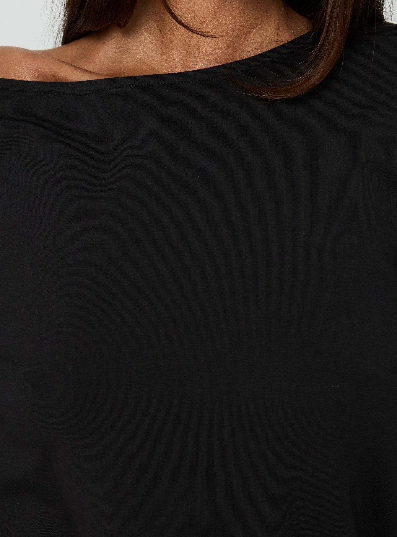 Claera Off Shoulder Tie Back Playsuit Black
