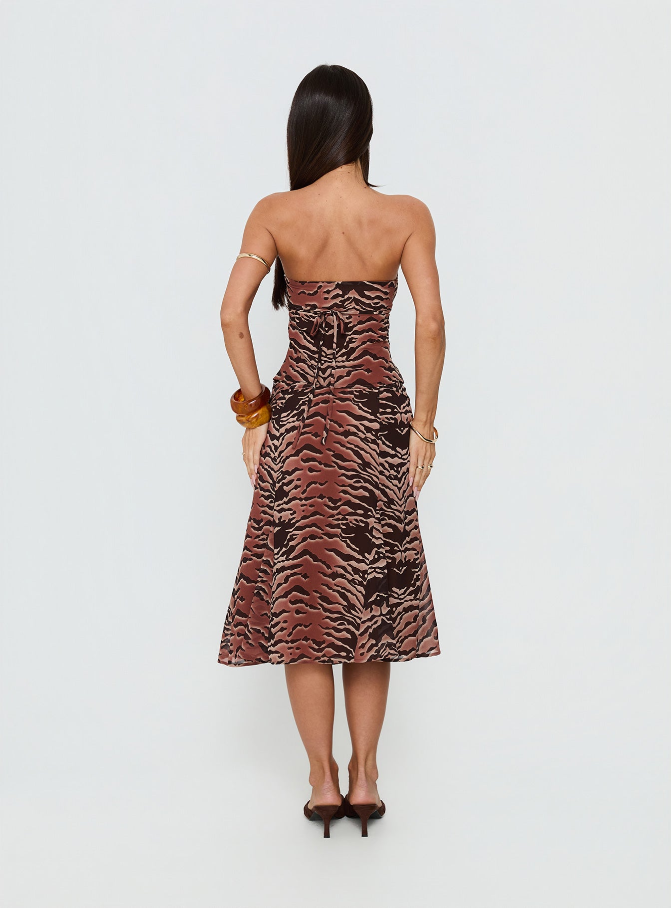 Tipsy Midi Skirt Animal Multi