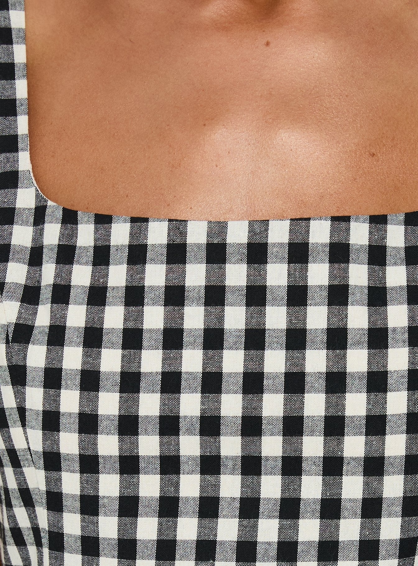 Orivelle Tie Back Romper Black / White