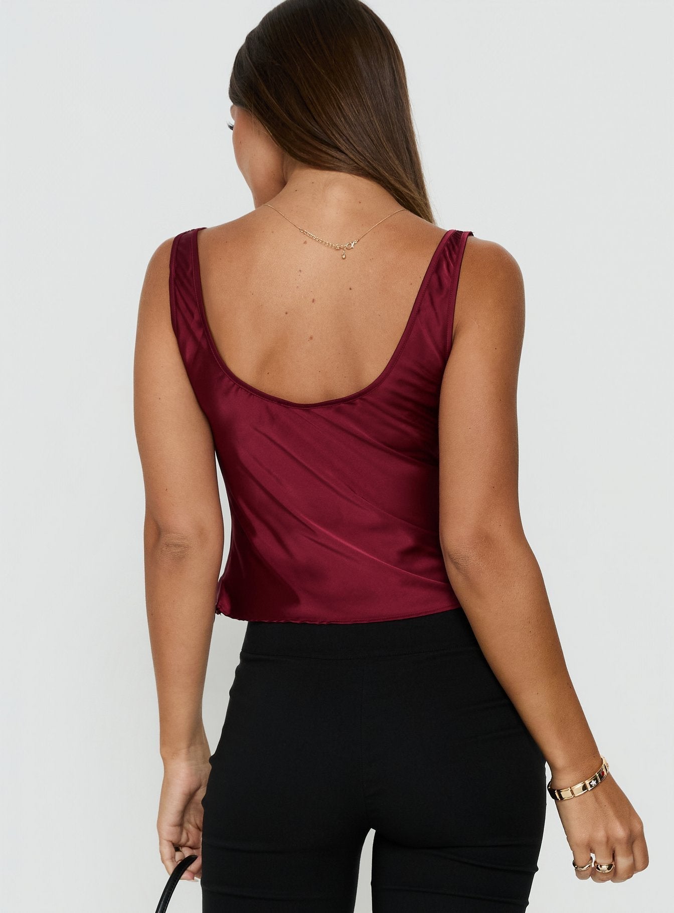 Delilah Top Burgundy