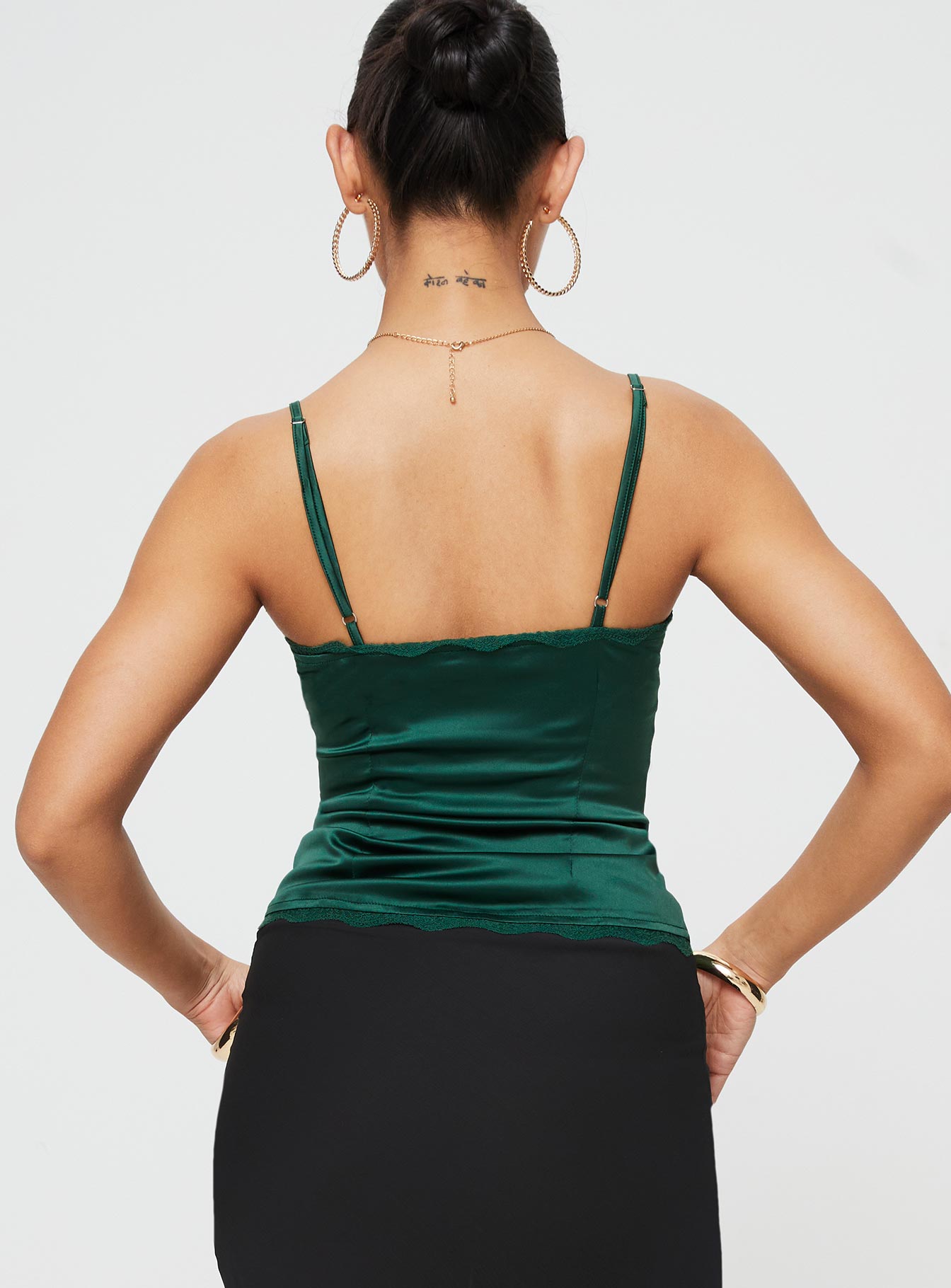 Juliana Top Forest Green