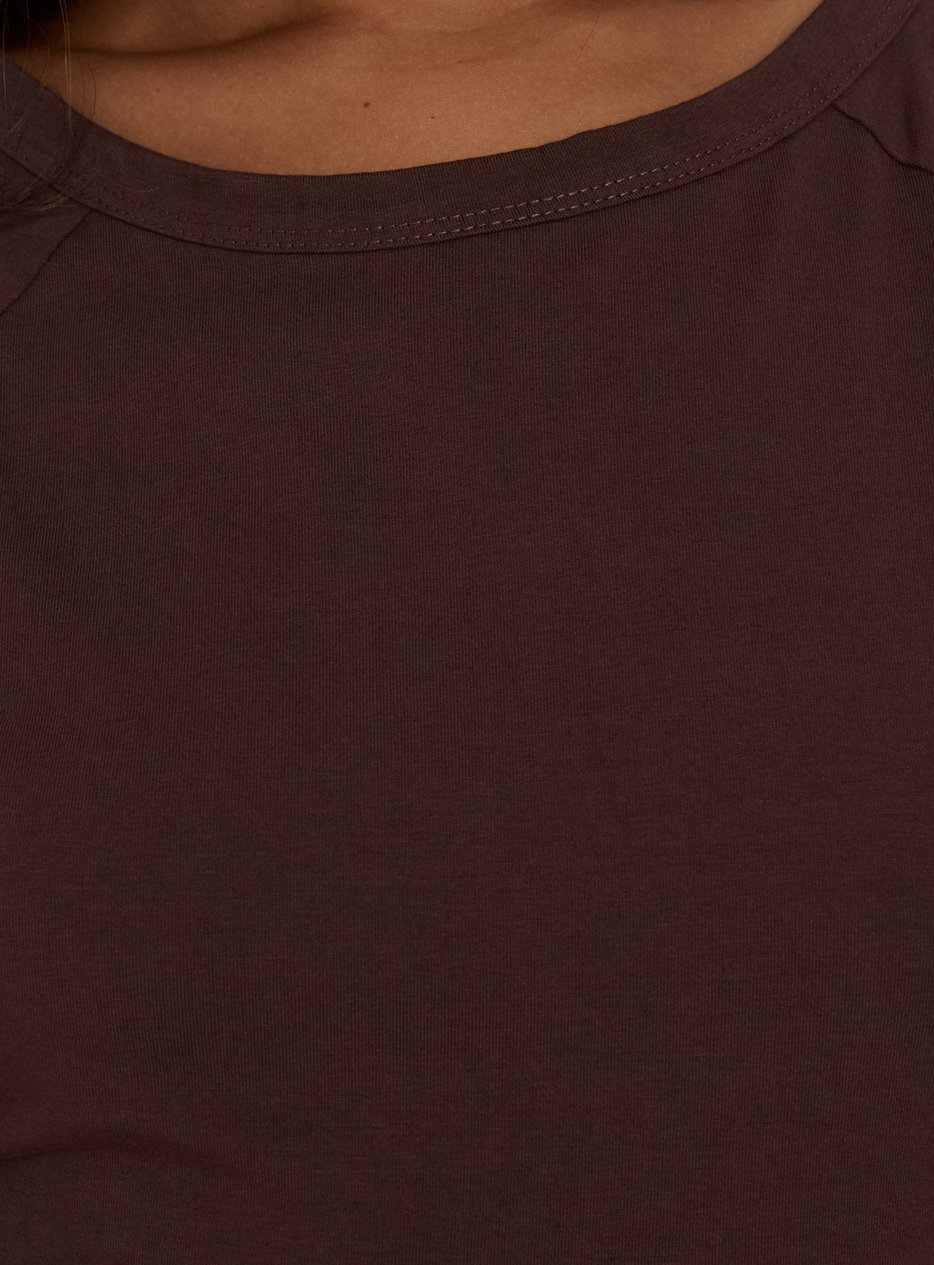 Enzia Raglan Lace Up Mini Dress Brown