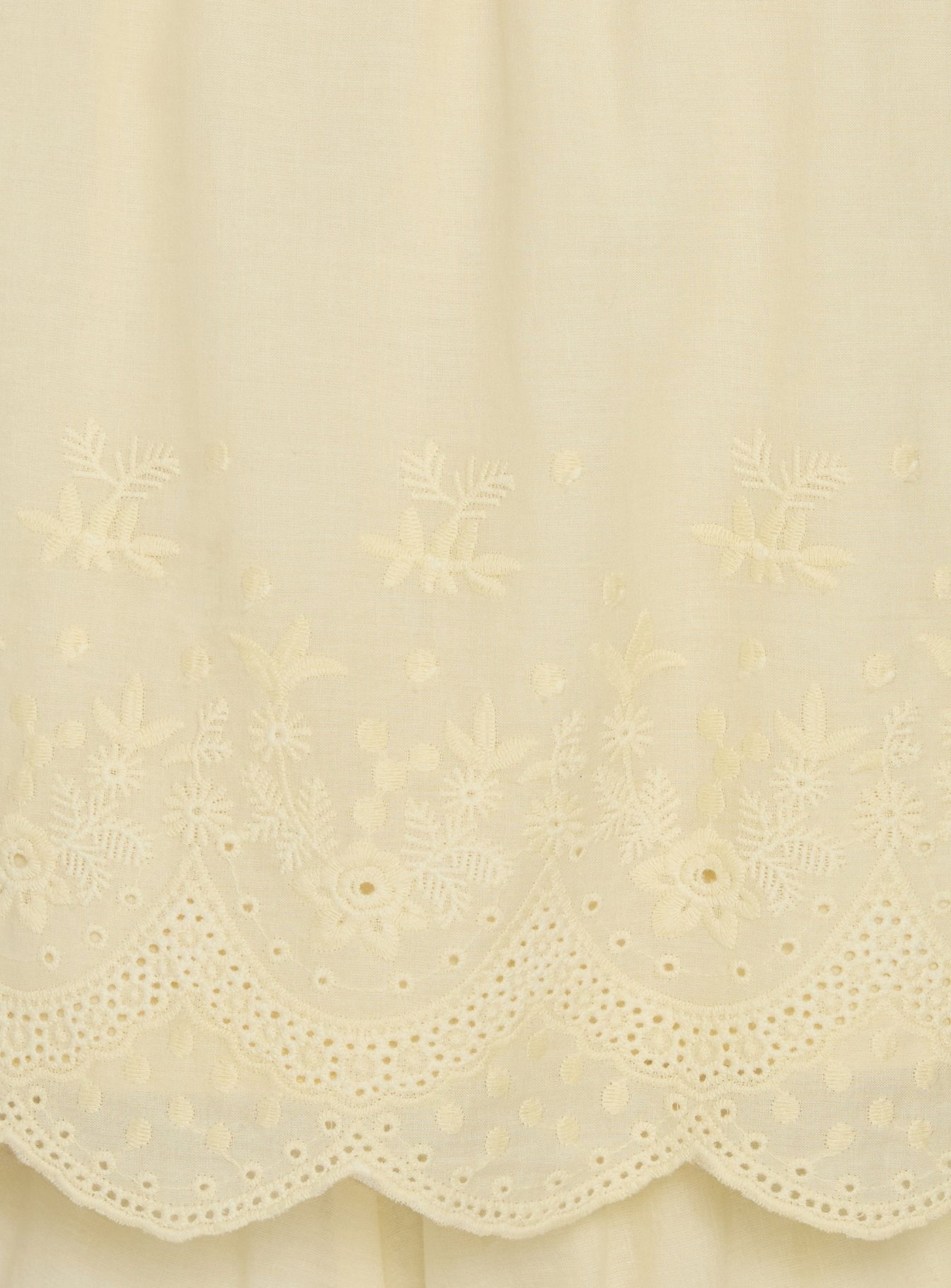 Madison Avenue Embroidered Detail Top Yellow