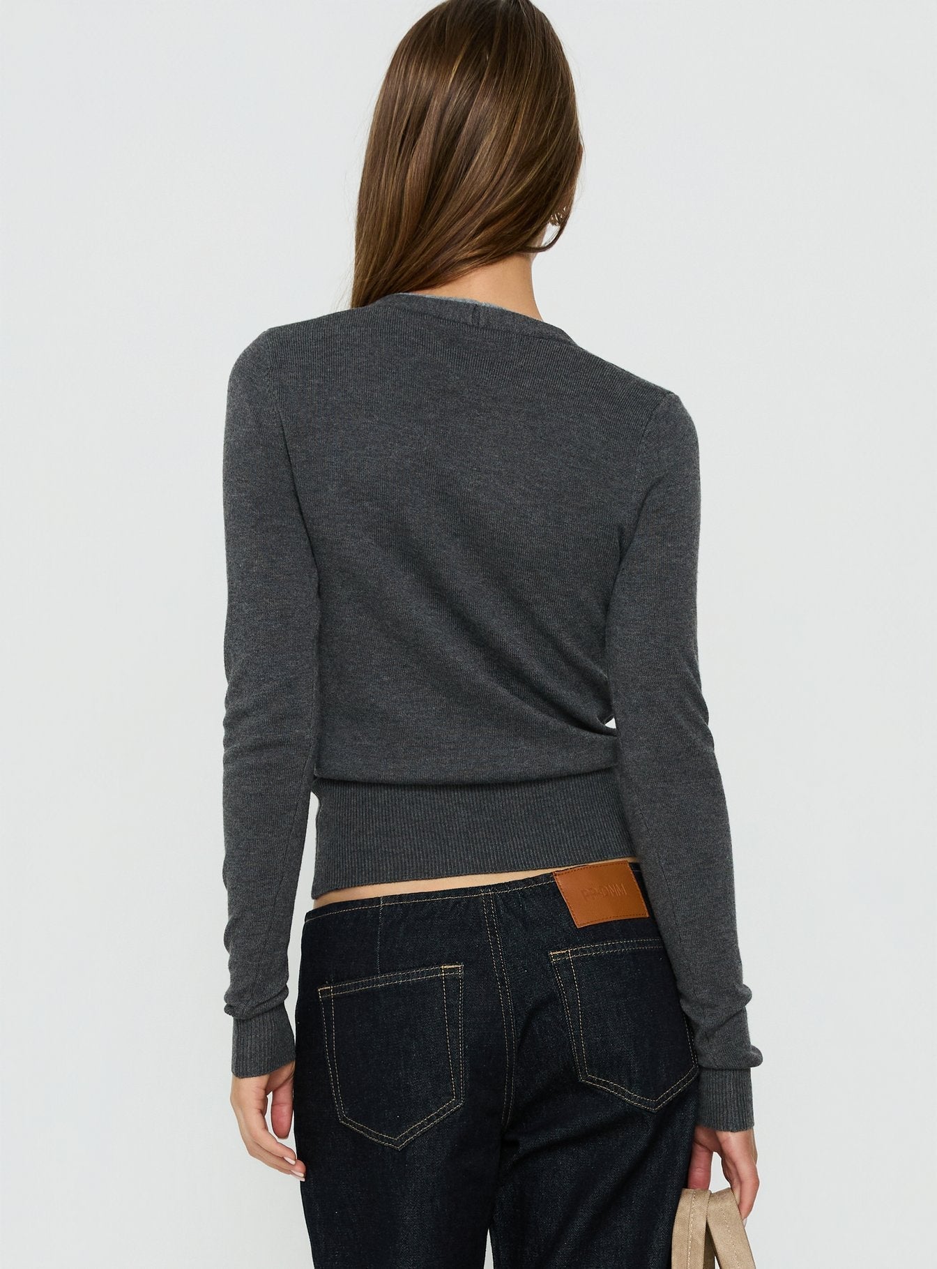 Shadow Cardigan Dark Grey