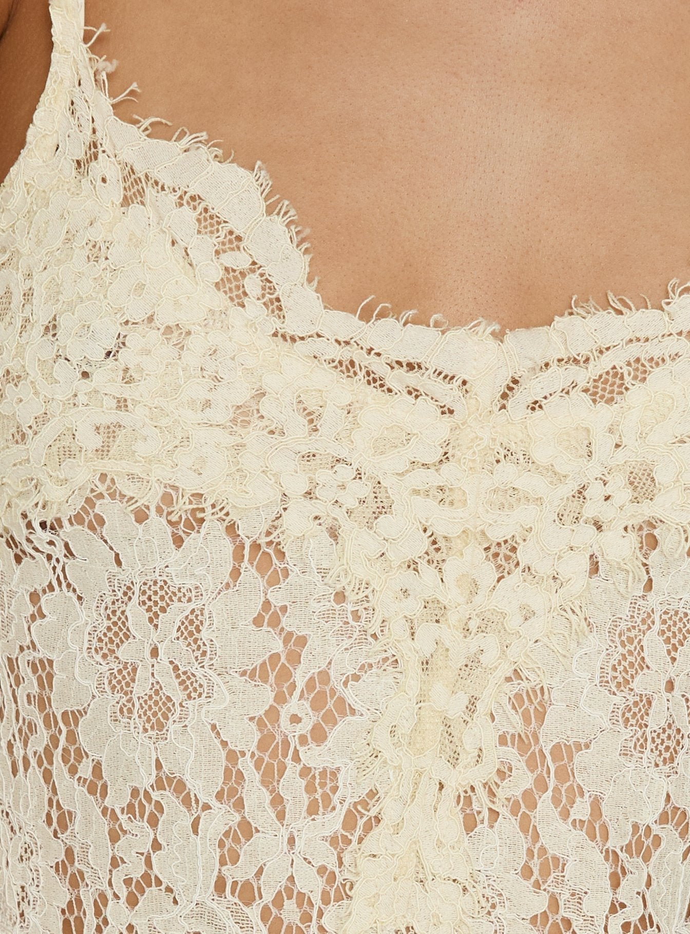 Lovedream Lace Maxi Dress Yellow