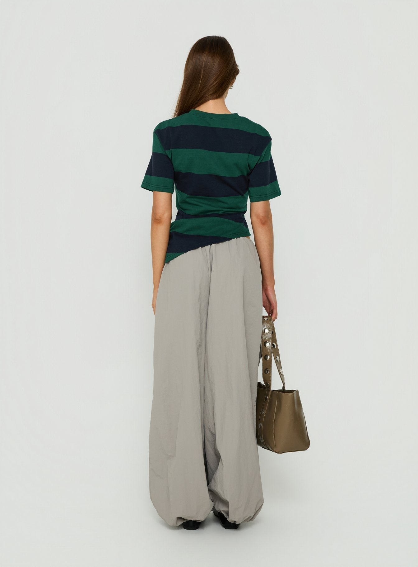 Your Orbit Nylon Baggy Pants Grey