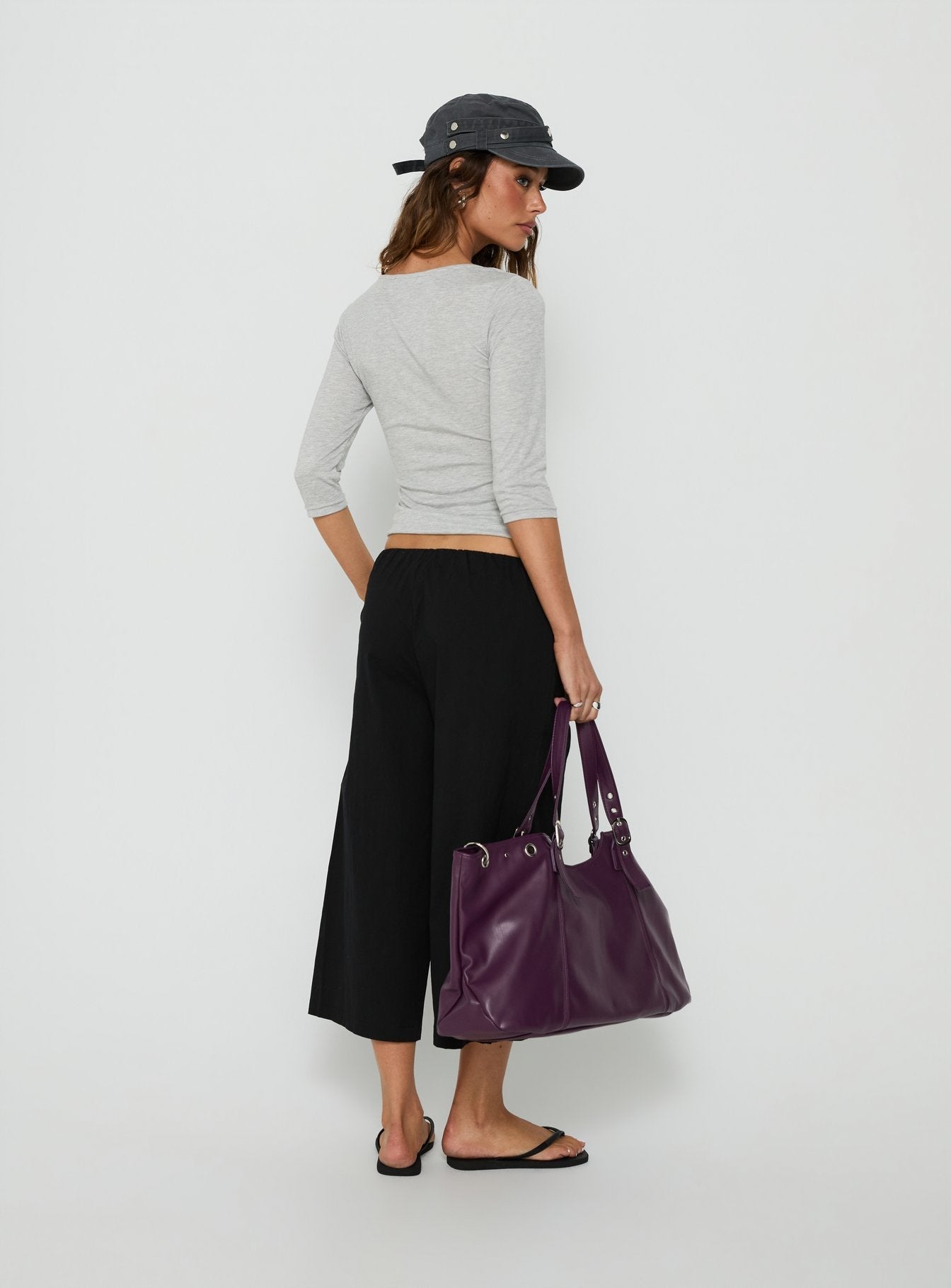 Lunea Concealed Waistband 3/4 Pant Black