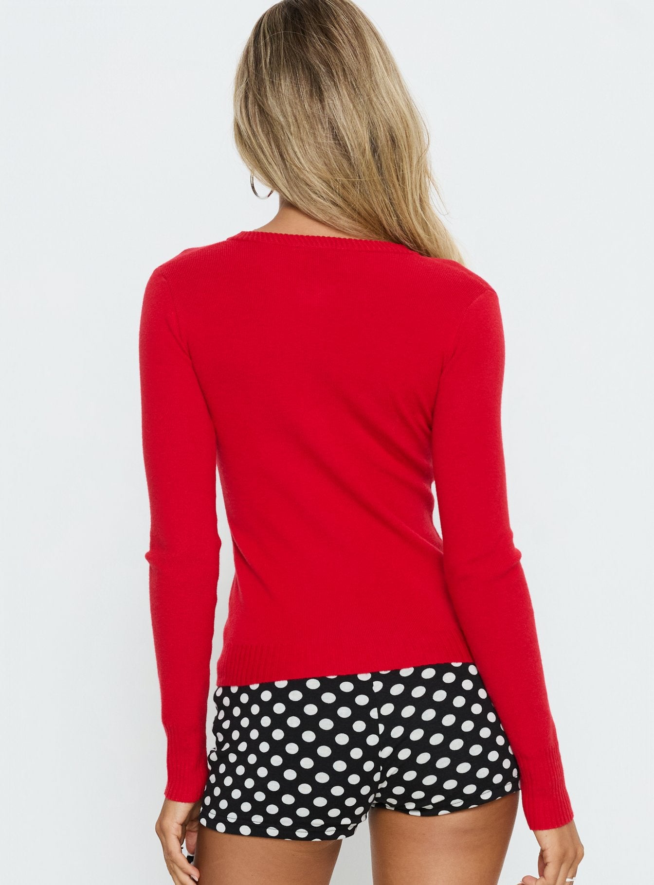 Lauraine Cardigan Red
