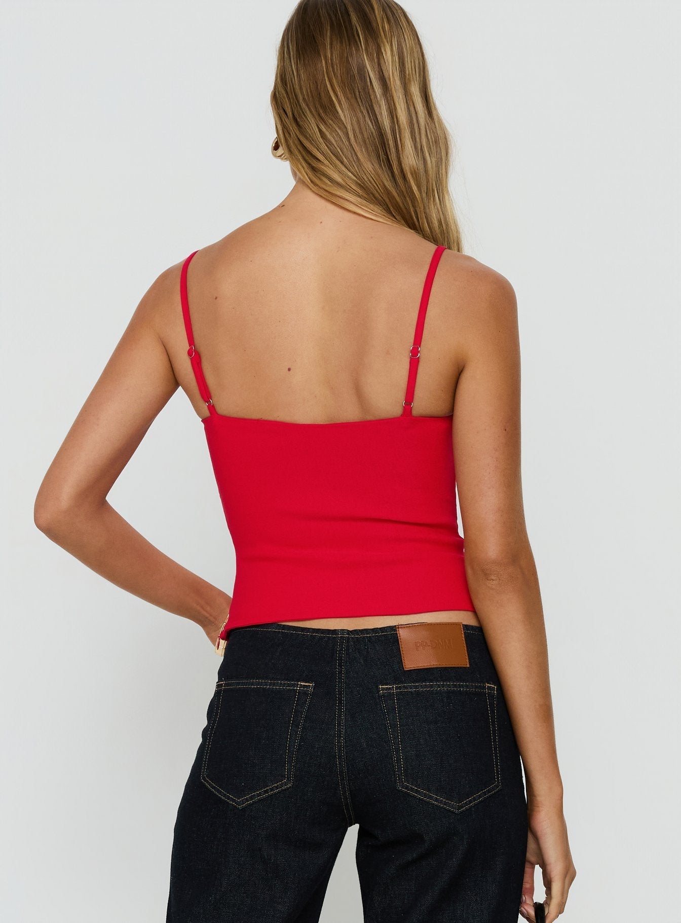 Elanah Structured Cami Top Red