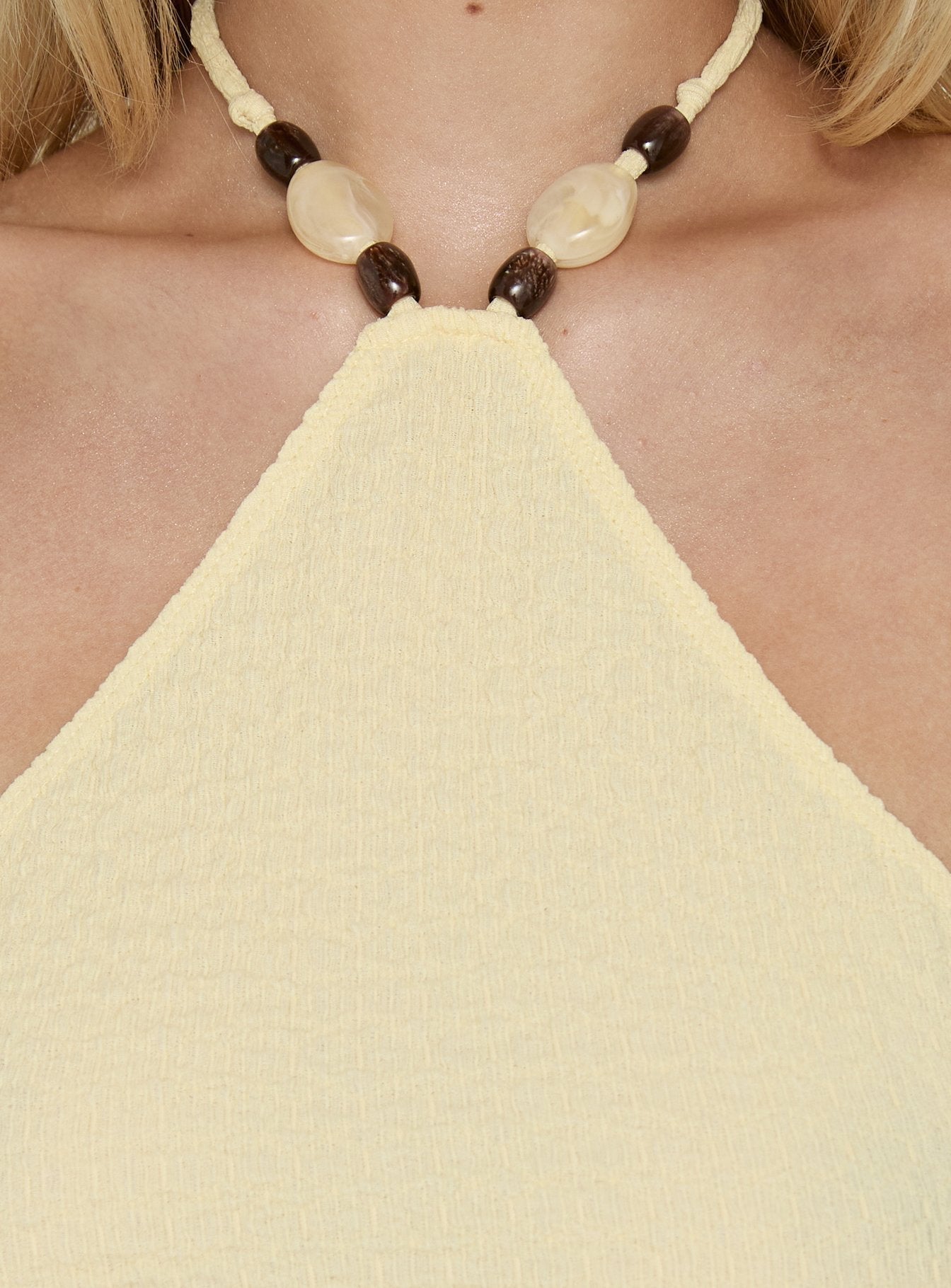 Electric Baby Arrowneck Top Lemon