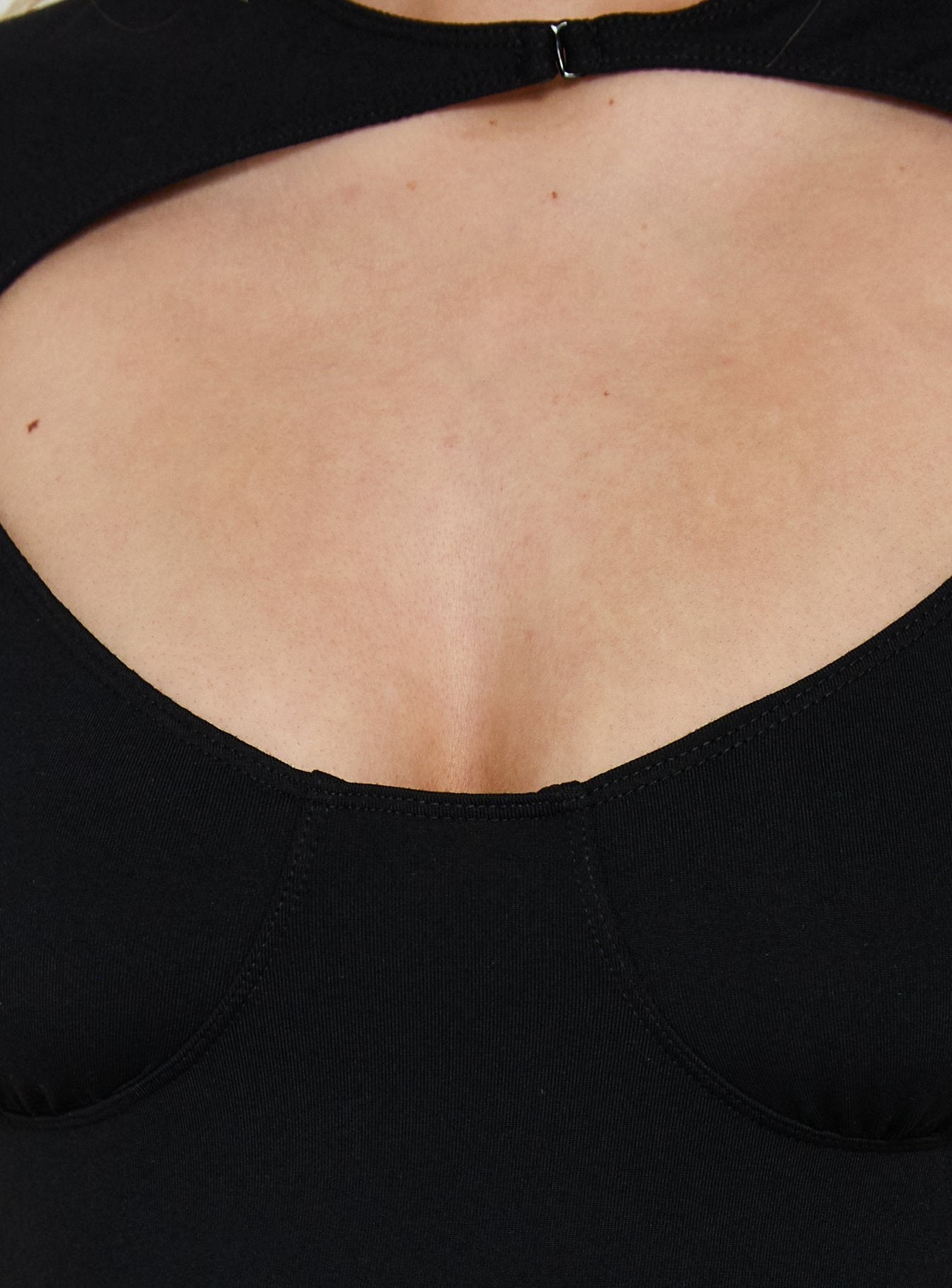 Giallo Solid Bodysuit Black