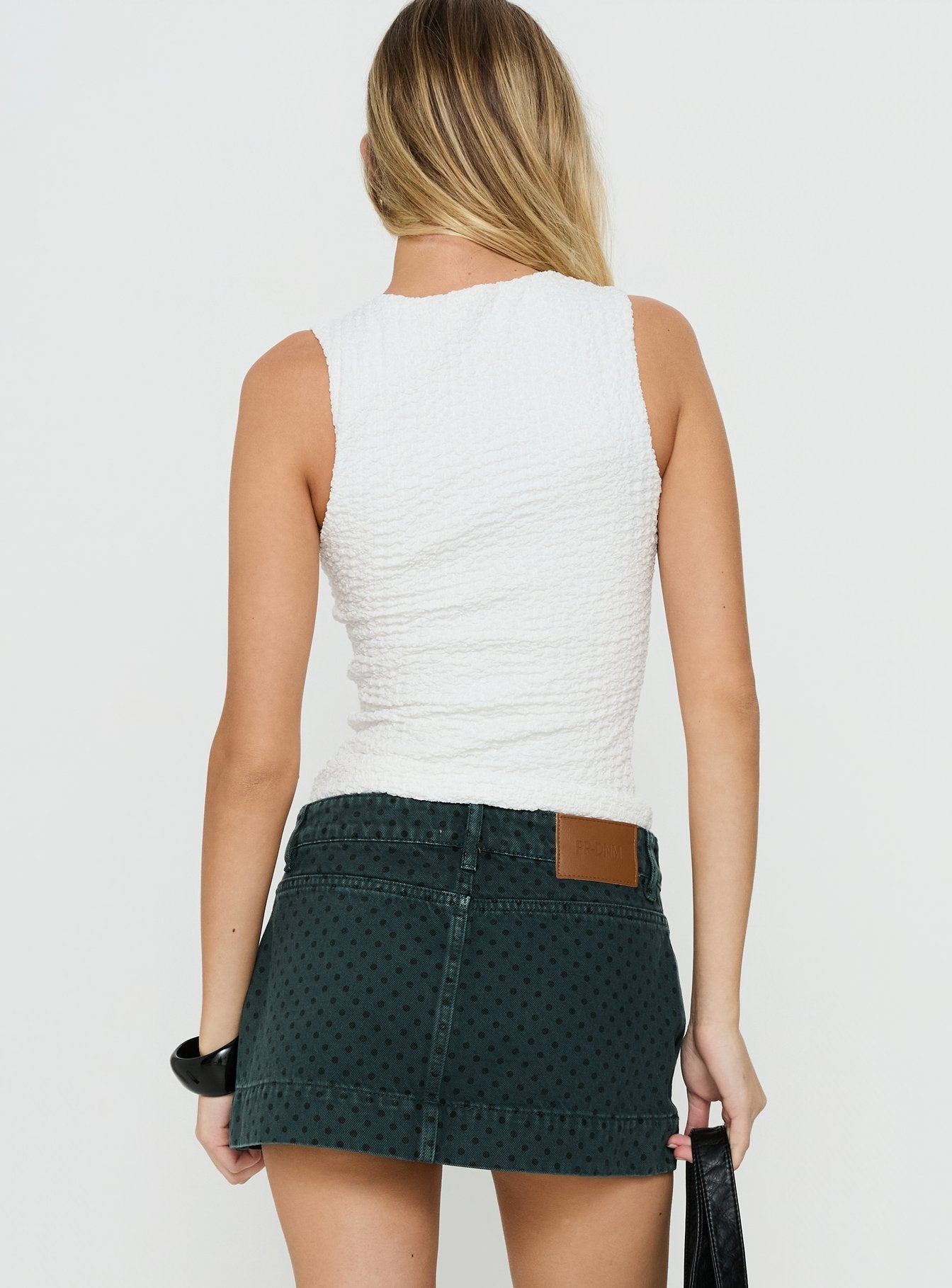 Feel So Close Textured Top White
