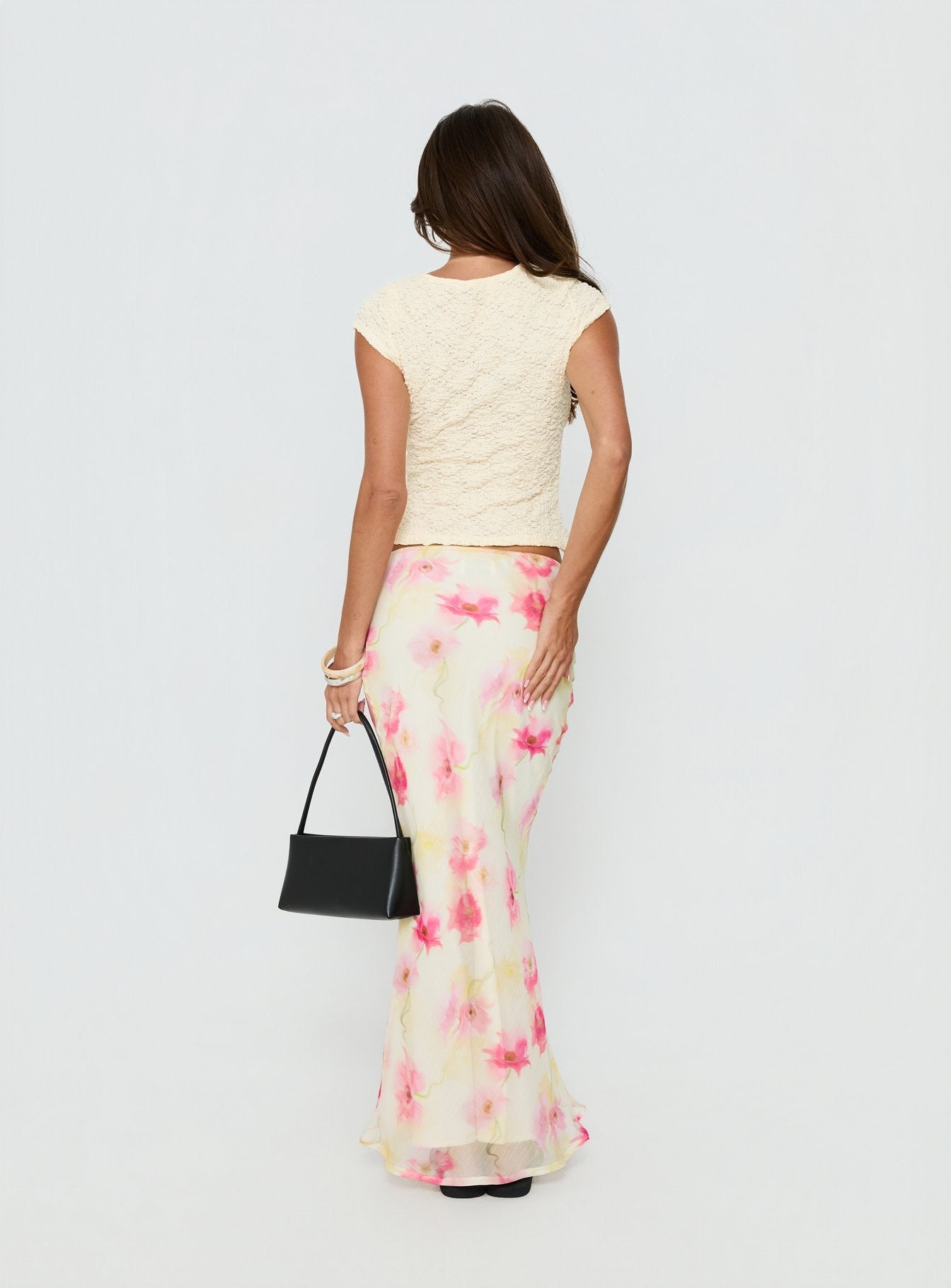 Mercer Maxi Skirt Yellow Floral