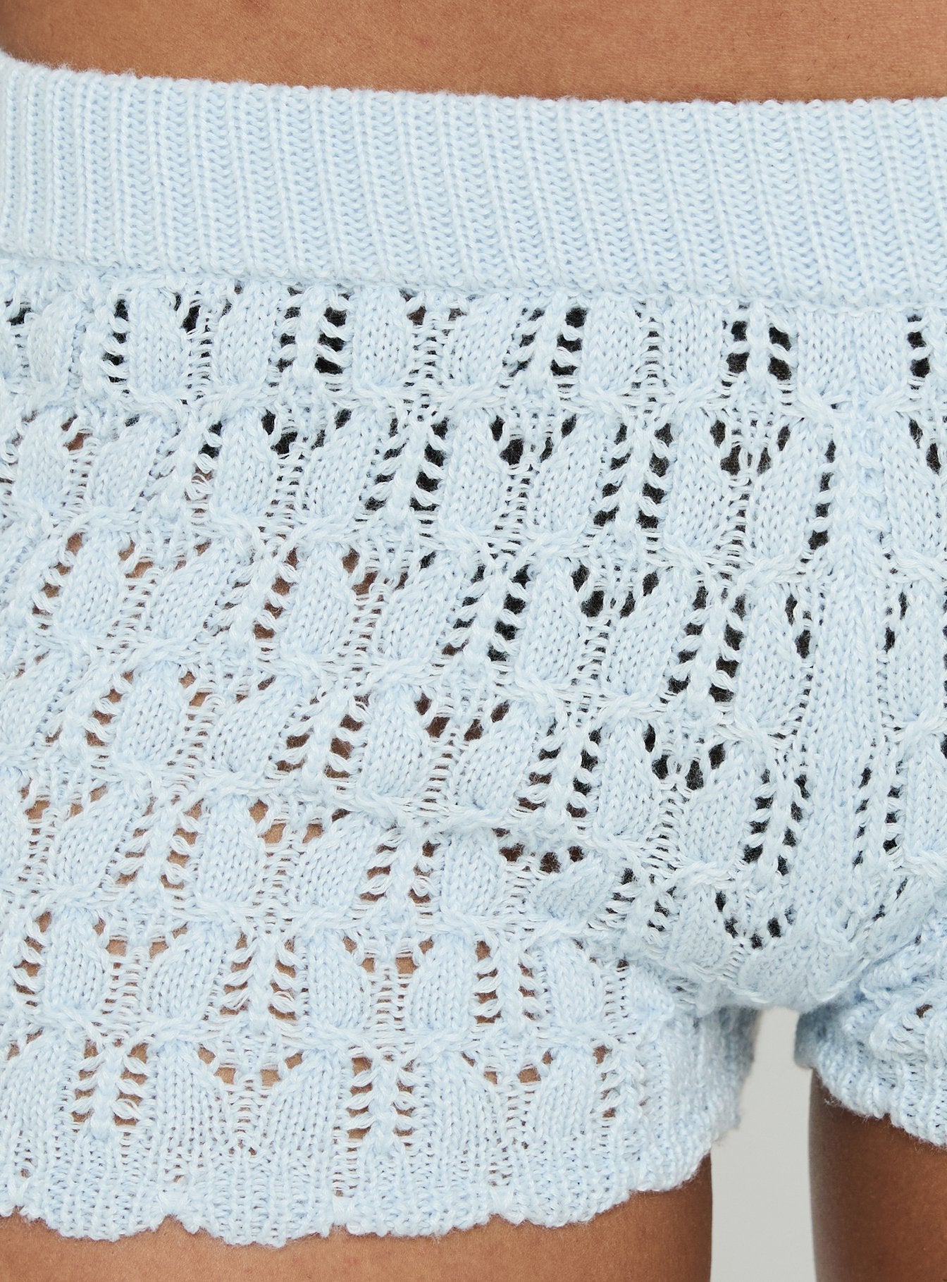Fabriana Knit Shorts Blue