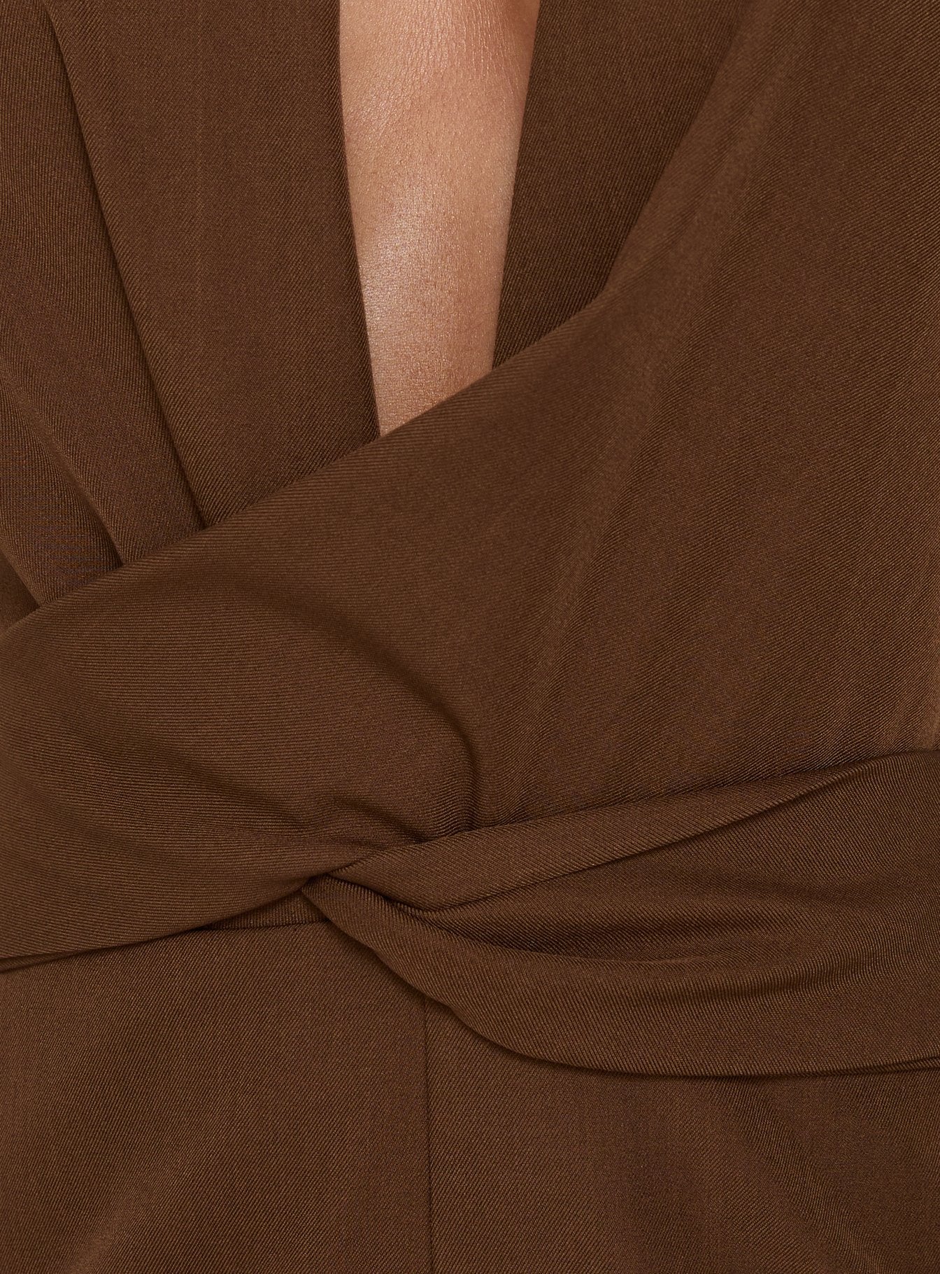 Dolana Halter Romper Chocolate
