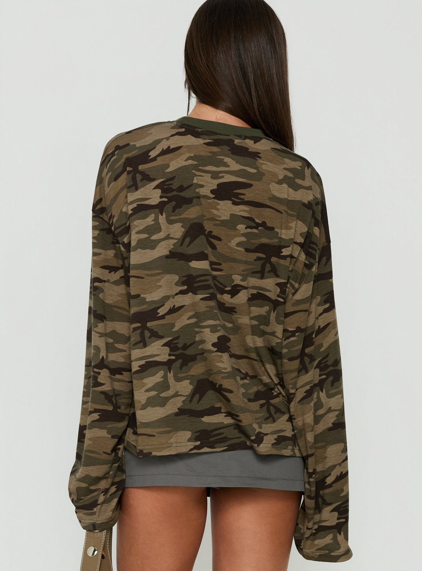 Bloom Long Sleeve Top Camo