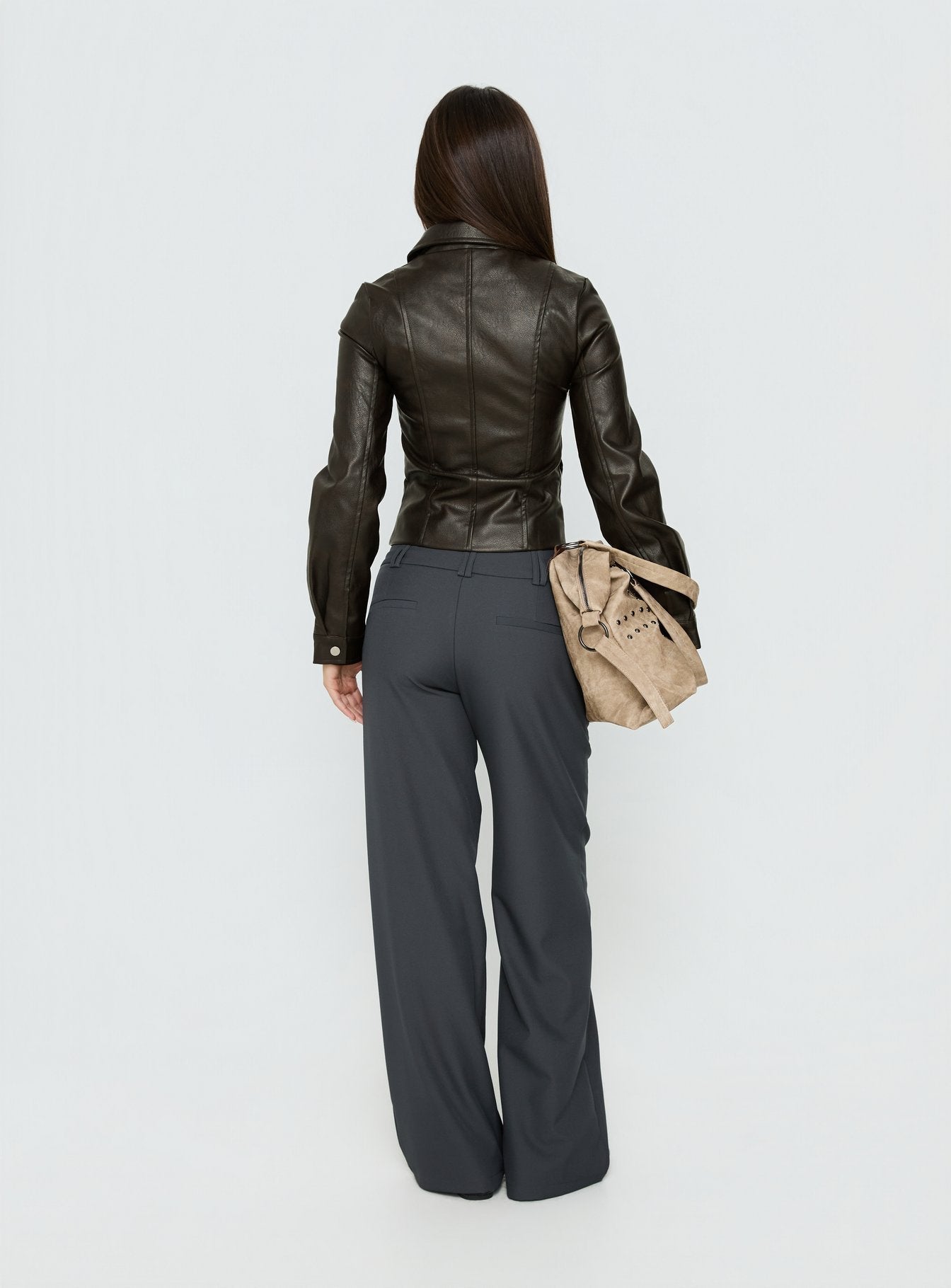 Two Lovers Low Rise Pants Slate