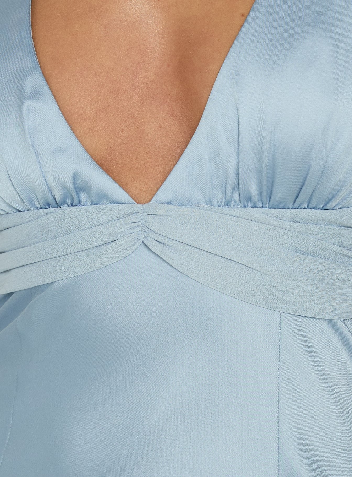 Odyssa Halter Maxi Dress Blue Slate