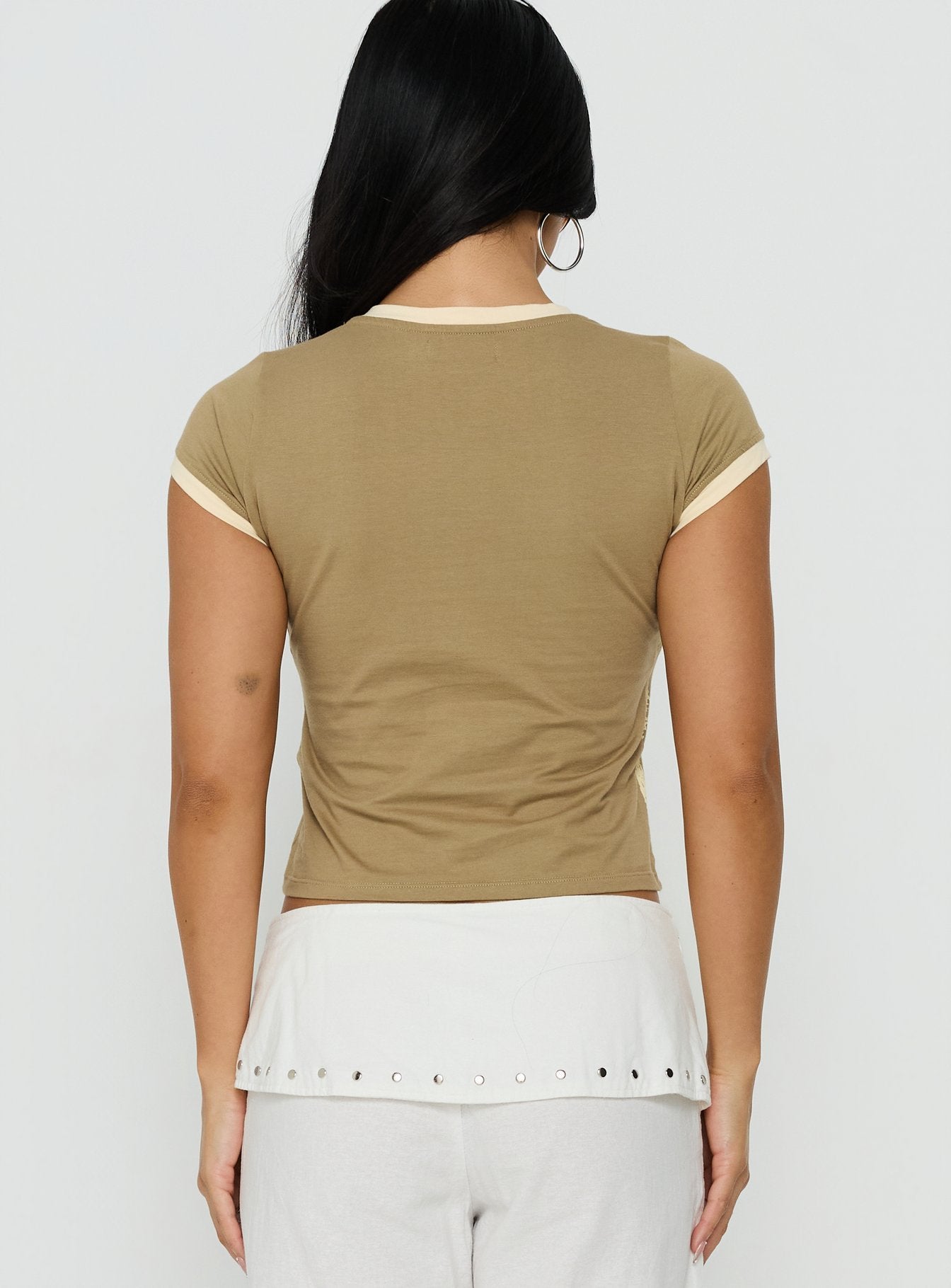Sutin Tee Khaki Buttermilk Shell