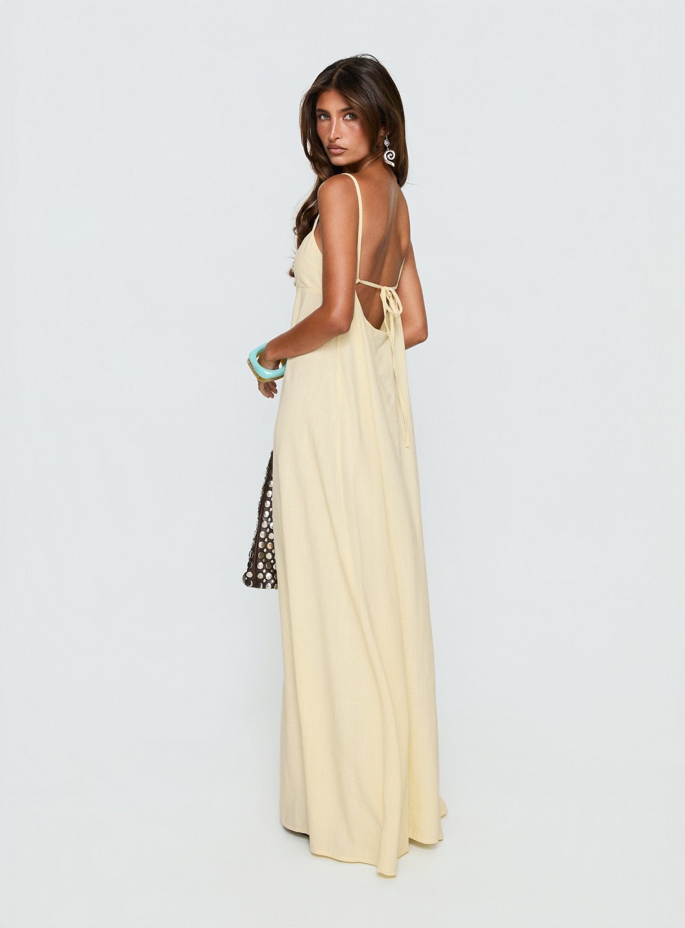Solie Tie Back Maxi Dress Butter Petite