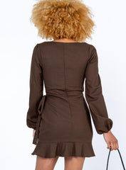 The Villa Mini Dress Brown