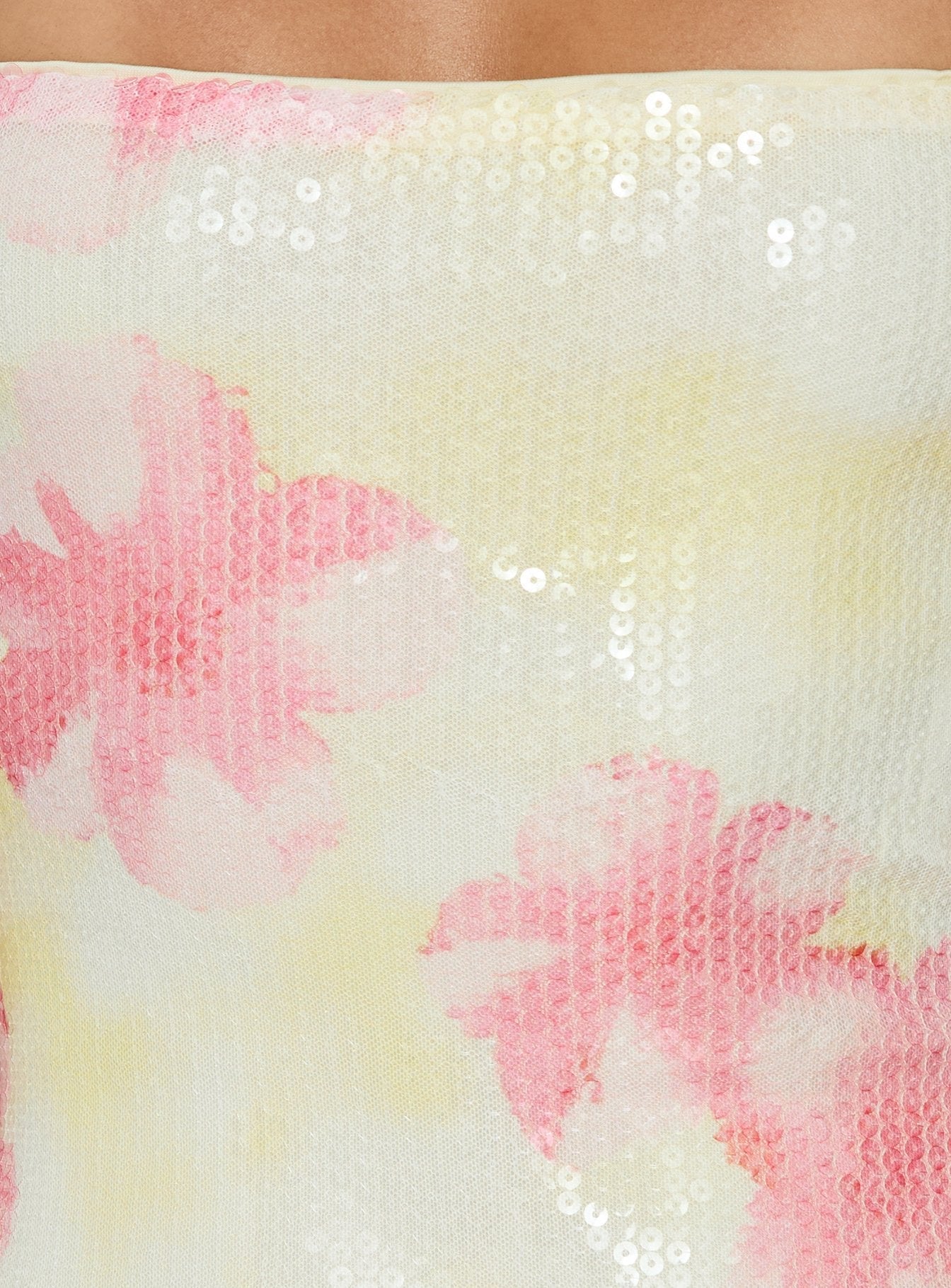 Nikai Graphic Mini Dress Sequin Floral