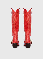Rhode Cowboy Boots Red