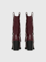 Cypress Western Boots Burgundy
