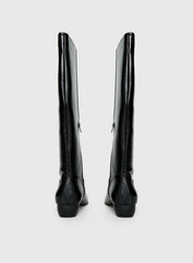 Dance For You Knee High Boots Black