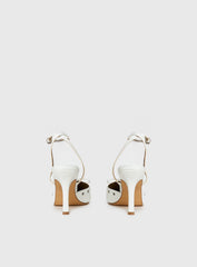 Nilah Pointed Toe Heels White
