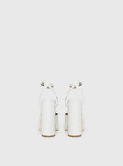 Alto Platform Heels Matte White