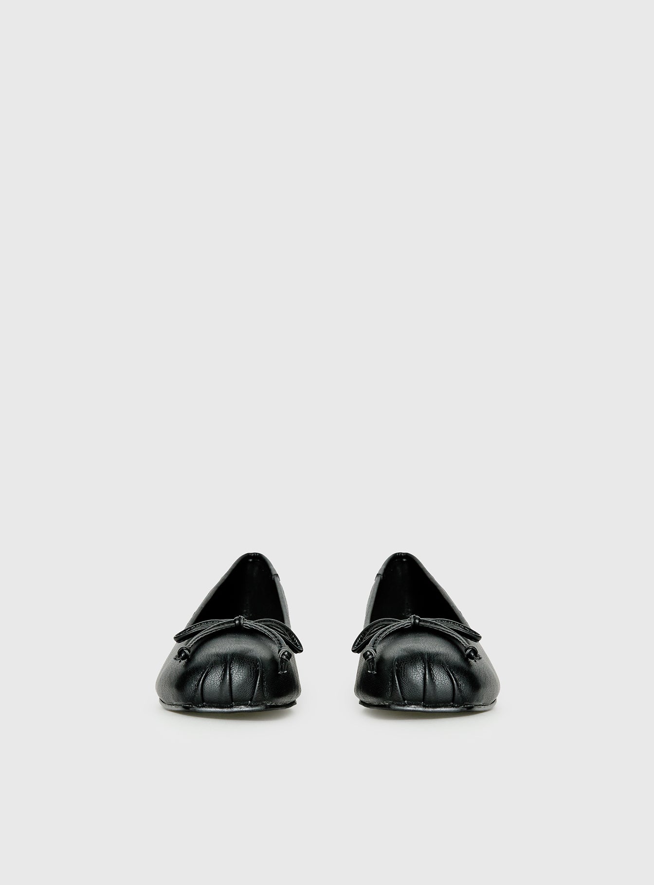Therapy Sire Block Heel Ballerina Shoes Black