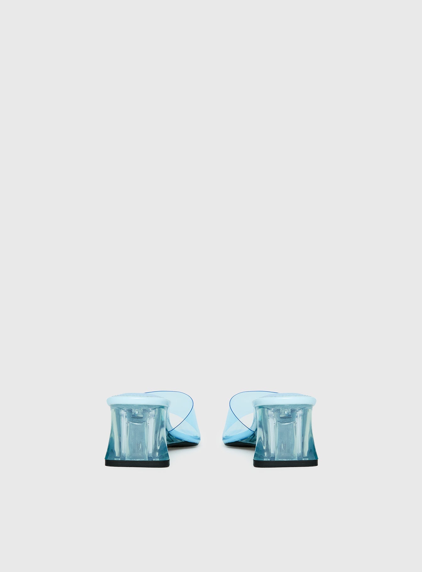 Uchee Clear Wedge Heels Blue