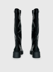 Lucia Knee High Boots Black