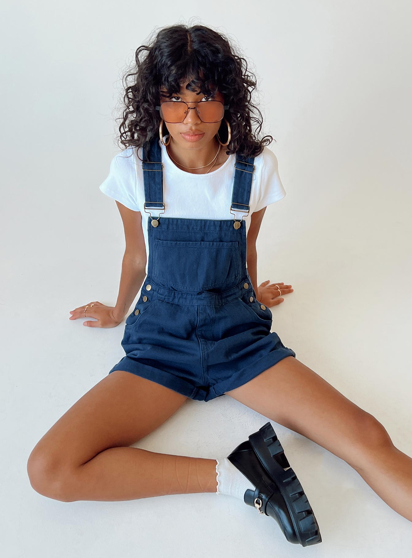 Kacey Short Overalls Navy