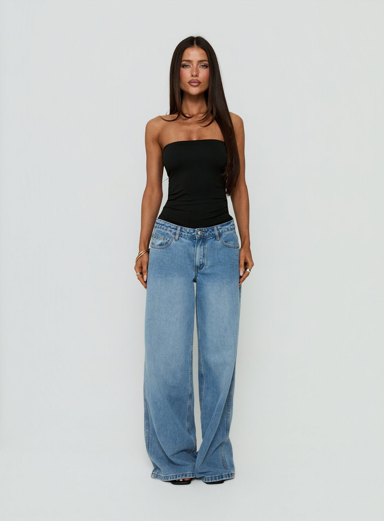 Namari Strapless Bodysuit Black