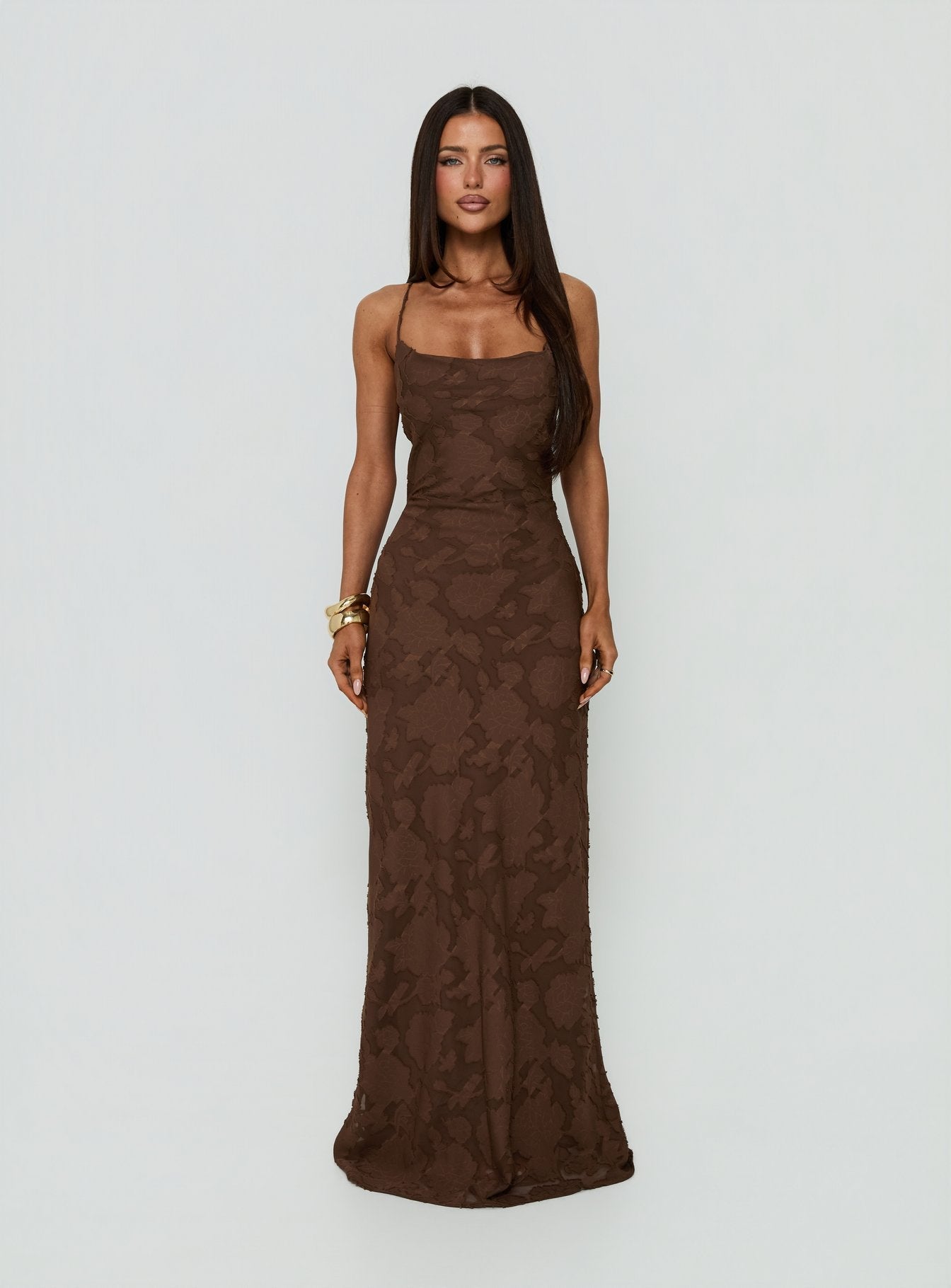 Celena Maxi Dress Brown
