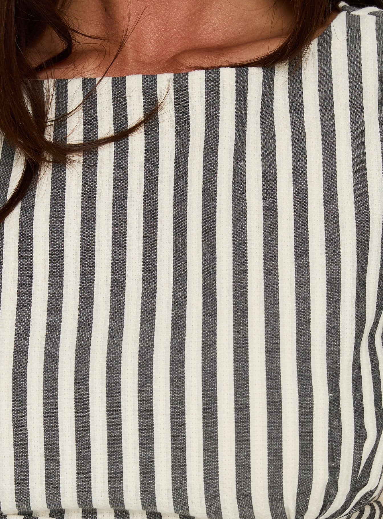 Gracea Gathered Waist Romper Stripe