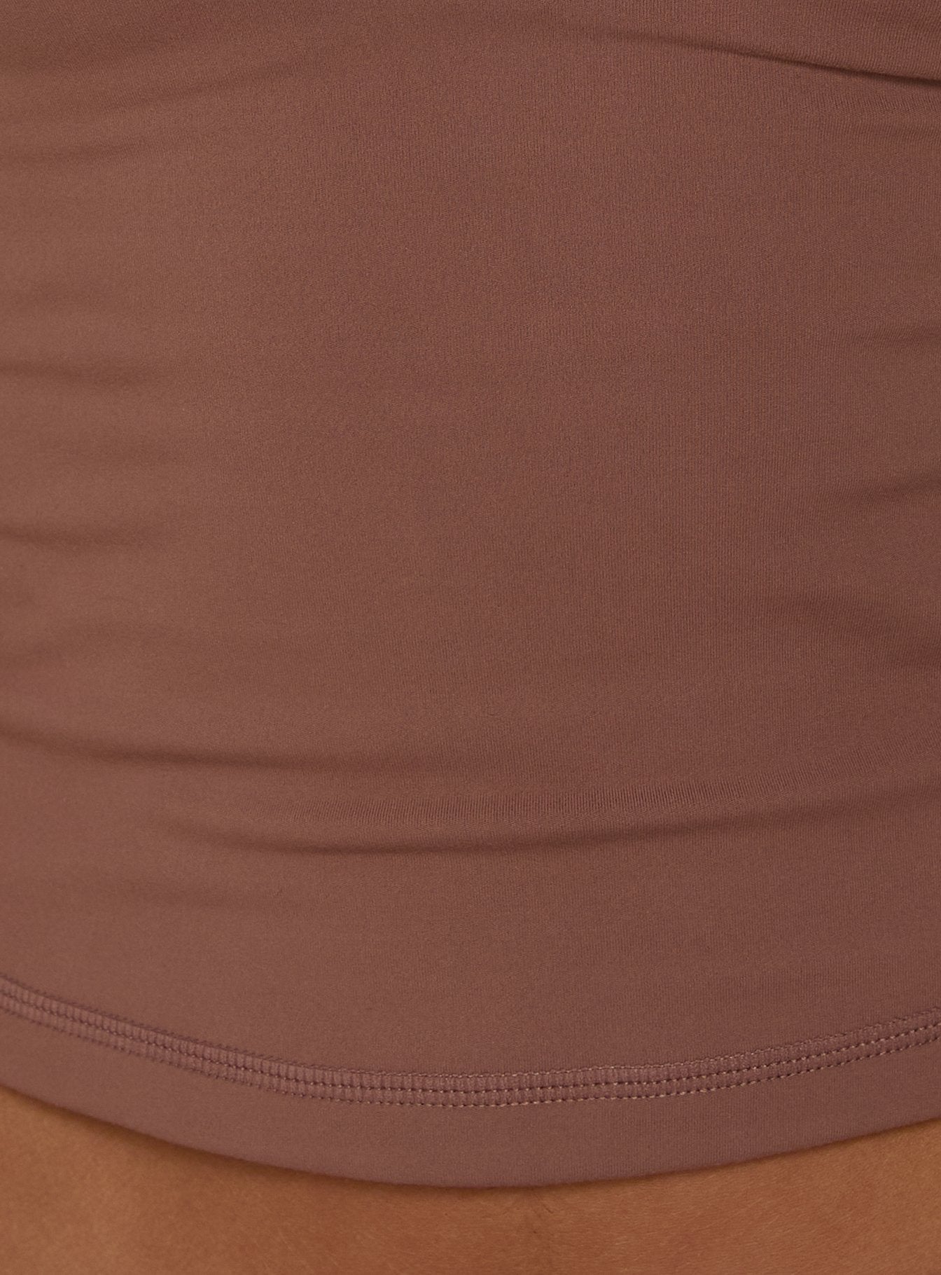 Ascend Layered Halter Tank Top Brown / Pink