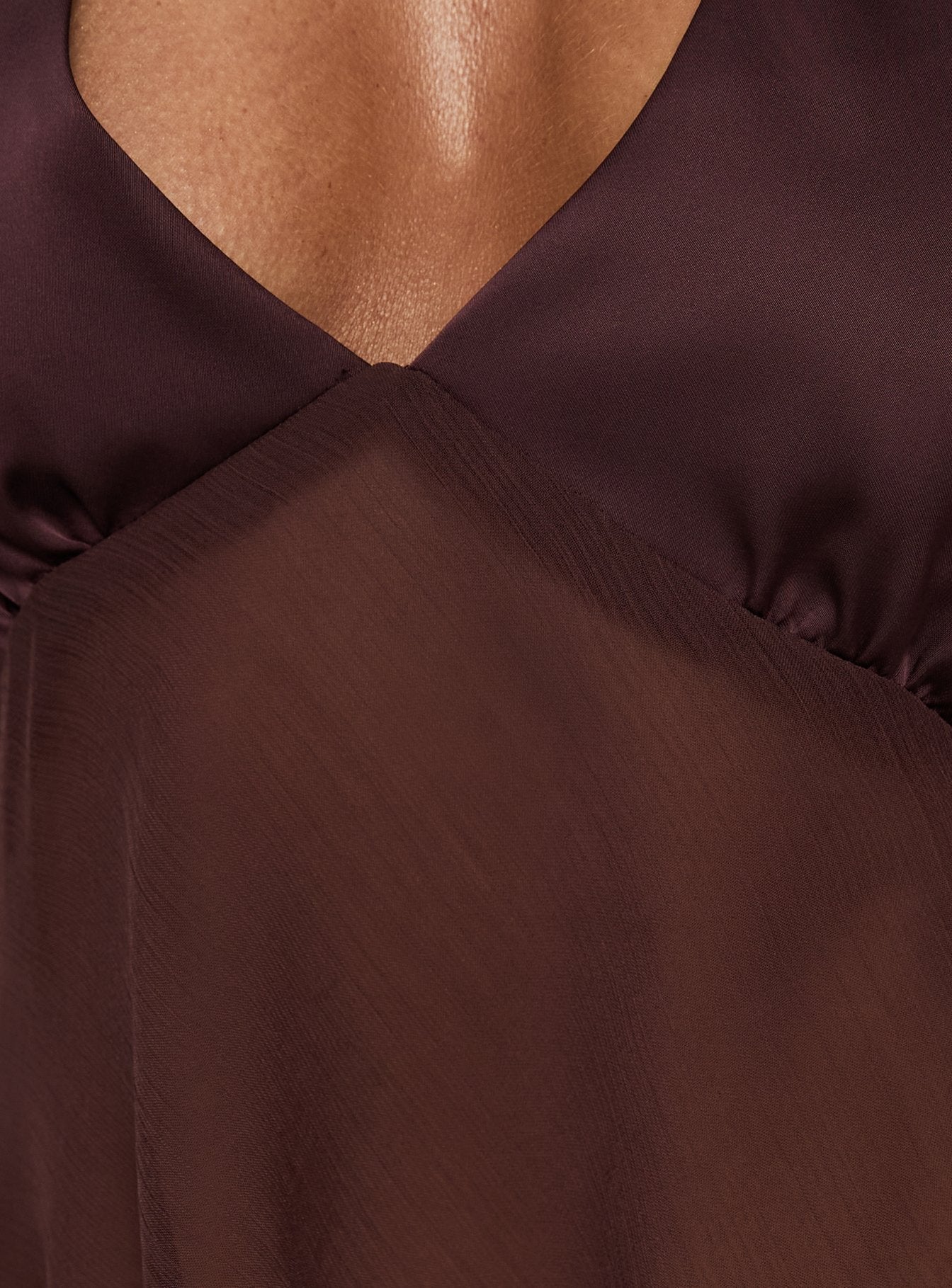 Ladylike Halter Panel Top Brown