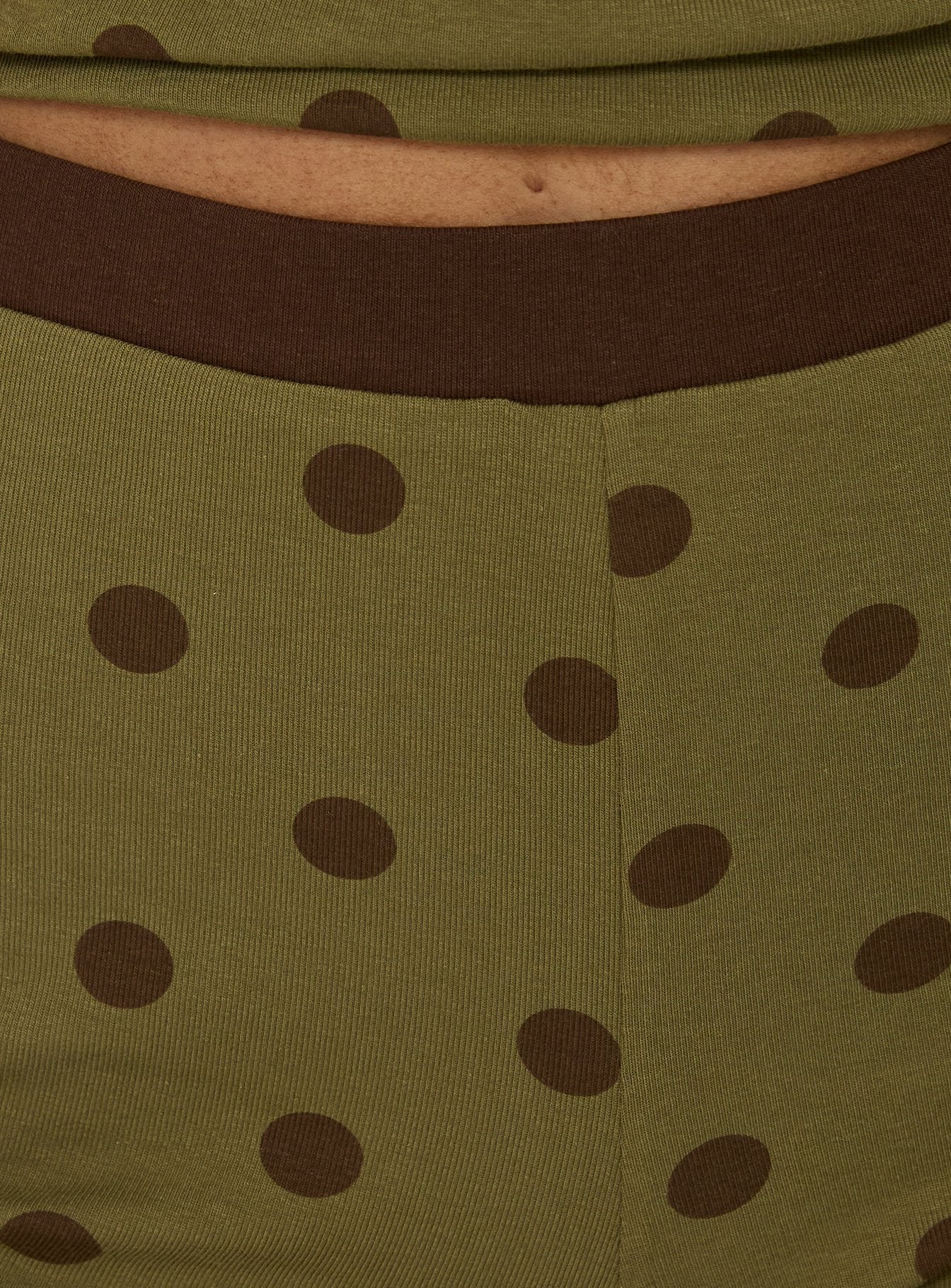 Speranza Micro Shorts Green Polka Dot