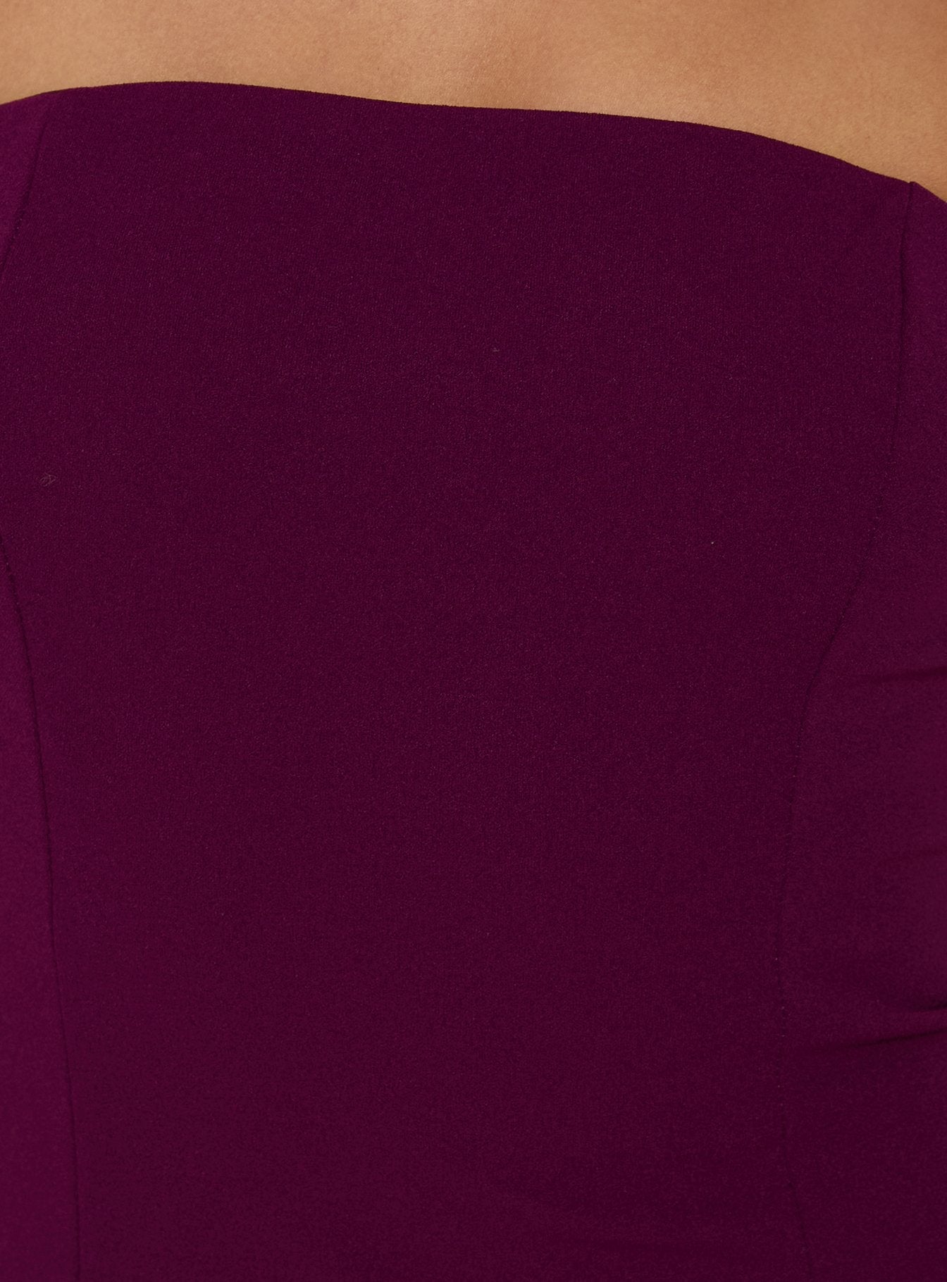 Loreto Strapless Tie Back Top Plum