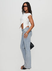 Bethany Low Rise Bootleg Jeans Light Wash