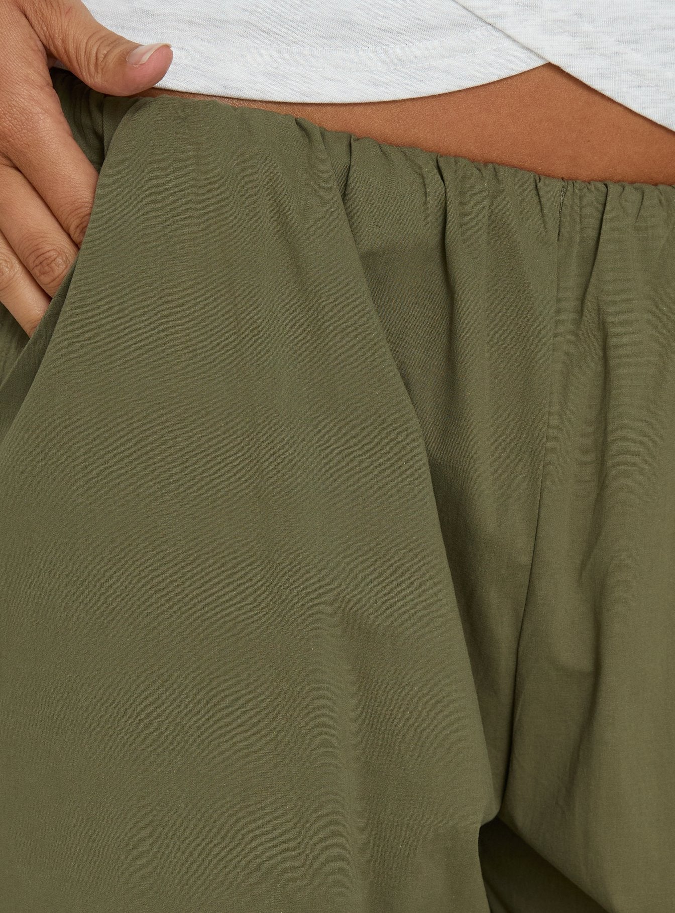 Lunea Concealed Waistband Pants Khaki