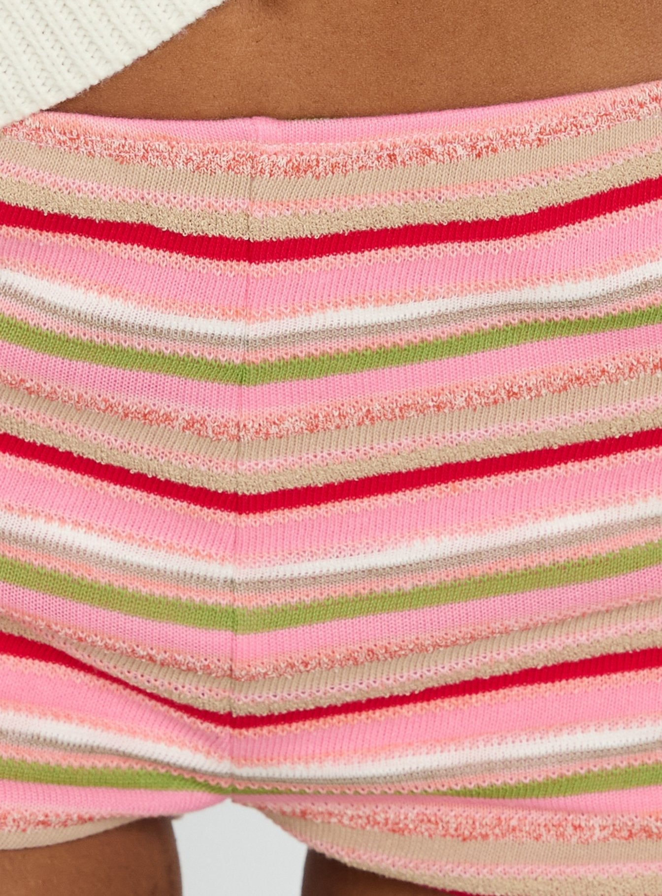 Selinah Terry Towelling Micro Shorts Pink Multi